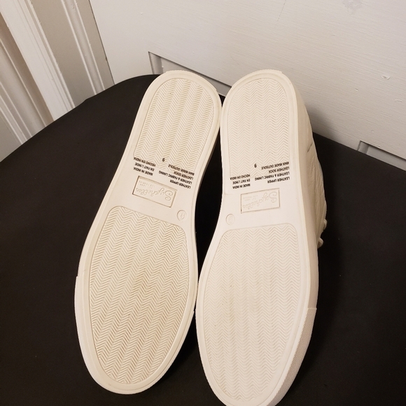 EUC Seychelles Off White Leather Laceup Casual Sneaker Shoes Size 9 - Picture 5 of 10